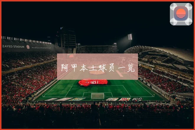 阿甲本土球员一览
